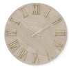 Orologi Da Parete Moderni-Selezionato da Mazzolaluce Orologio da parete 60cm tondo con carta da pareti oro