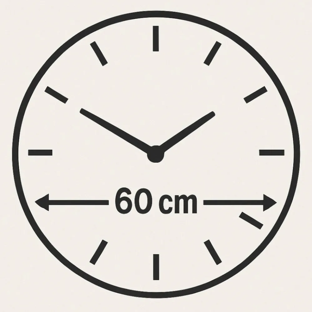 Orologi Da Parete Moderni-Selezionato da Mazzolaluce Orologio da parete 60 cm tondo specchiato bronzo effetto marmo cipria