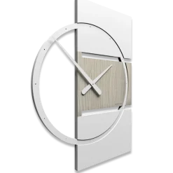 Orologi Da Parete Moderni-Selezionato da Mazzolaluce Orologio da parete dal design moderno legno rovere breeze