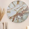 Orologi Da Parete Moderni-Selezionato da Mazzolaluce Orologio da parete design 60cm resina effetto marmorizzato moderno