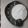 Orologi Da Parete Moderni-Selezionato da Mazzolaluce Orologio da parete design moderno 80cm specchio fume resina effetto marmo