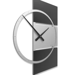 Orologi Da Parete Moderni-Selezionato da Mazzolaluce Orologio da parete design moderno legno nero grigio