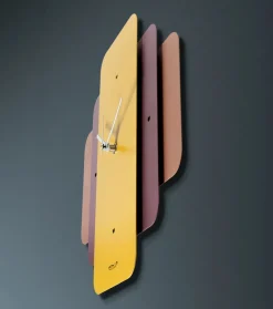 Orologi Da Parete Moderni-Selezionato da Mazzolaluce Orologio da parete design moderno giallo e viola