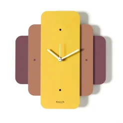 Orologi Da Parete Moderni-Selezionato da Mazzolaluce Orologio da parete design moderno giallo e viola