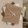 Orologi Da Parete Moderni-Selezionato da Mazzolaluce Orologio da parete design moderno noce canaletto grigio