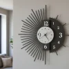 Orologi Da Parete Moderni-Selezionato da Mazzolaluce Orologio da parete design moderno nero colore bianco marmo