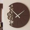 Orologi Da Parete Moderni-Selezionato da Mazzolaluce Orologio da parete design particolare legno cioccolato moderno tondo