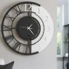Orologi Da Parete Moderni-Selezionato da Mazzolaluce Orologio da parete dual time rotondo nero 45cm moderno