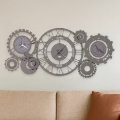 Orologi Da Parete Moderni-Selezionato da Mazzolaluce Orologio da parete fango e alluminio design fusi orario moderno