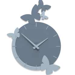 Orologi Da Parete Moderni-Selezionato da Mazzolaluce Orologio da parete farfalle legno colore carta zucchero
