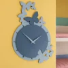 Orologi Da Parete Moderni-Selezionato da Mazzolaluce Orologio da parete farfalle legno colore carta da zucchero