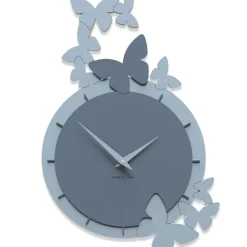 Orologi Da Parete Moderni-Selezionato da Mazzolaluce Orologio da parete farfalle legno colore carta da zucchero