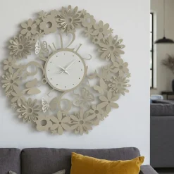 Orologi Da Parete Moderni-Selezionato da Mazzolaluce Orologio da parete farfalle rotondo sabbia 50cm