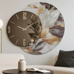 Orologi Da Parete Moderni-Selezionato da Mazzolaluce Orologio da parete florence di dimensioni 80cm tondo a specchio
