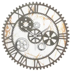 Orologi Da Parete Moderni-Bongelli Preziosi Orologio da parete ingranaggi marmo moderno