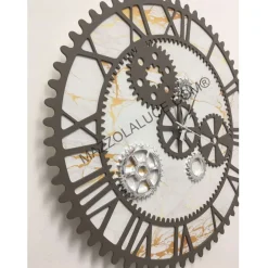 Orologi Da Parete Moderni-Bongelli Preziosi Orologio da parete ingranaggi marmo moderno