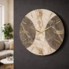Orologi Da Parete Moderni-Selezionato da Mazzolaluce Orologio da parete in resina rotondo effetto marmo 40cm