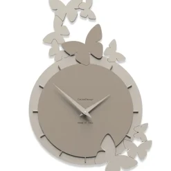 Orologi Da Parete Moderni-Selezionato da Mazzolaluce Orologio da parete legno colore tortora