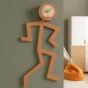 Orologi Da Parete Moderni-Selezionato da Mazzolaluce Orologio da parete legno colore terracotta