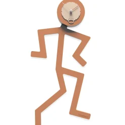 Orologi Da Parete Moderni-Selezionato da Mazzolaluce Orologio da parete legno colore terracotta