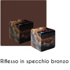 Orologi Da Parete Moderni-Selezionato da Mazzolaluce Orologio da parete mantra 60cm in vetro bronzo moderno