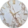 Orologi Da Parete Moderni-Selezionato da Mazzolaluce Orologio da parete marmy 40cm tondo in resina dettagli oro