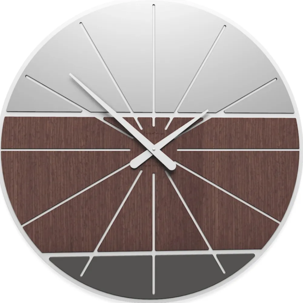 Orologi Da Parete Moderni-Selezionato da Mazzolaluce Orologio da parete mdoerno rovere wenge'