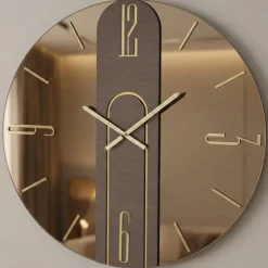 Orologi Da Parete Moderni-Selezionato da Mazzolaluce Orologio da parete mistica 60cm vetro bronzo design moderno