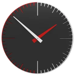 Orologi Da Parete Moderni-Selezionato da Mazzolaluce Orologio da parete moderno antracite arancione bianco
