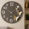 Orologi Da Parete Moderni-Selezionato da Mazzolaluce Orologio da parete moderno butterfly 45cm fango farfalle oro