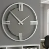 Orologi Da Parete Moderni-Selezionato da Mazzolaluce Orologio da parete moderno 30cm radica grigia