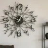 Orologi Da Parete Moderni-Selezionato da Mazzolaluce Orologio da parete moderno design fili nero