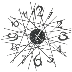 Orologi Da Parete Moderni-Selezionato da Mazzolaluce Orologio da parete moderno design fili nero