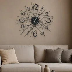 Orologi Da Parete Moderni-Selezionato da Mazzolaluce Orologio da parete moderno design fili nero