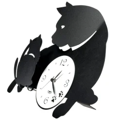 Orologi Da Parete Moderni-Selezionato da Mazzolaluce Orologio da parete moderno gatti neri