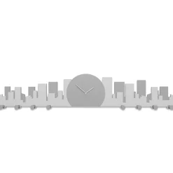 Orologi Da Parete Moderni-Selezionato da Mazzolaluce Orologio da parete moderno in legno bianco grigio