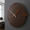 Orologi Da Parete Moderni-Selezionato da Mazzolaluce Orologio da parete moderno legno rovere wenge per ufficio