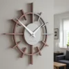 Orologi Da Parete Moderni-Selezionato da Mazzolaluce Orologio da parete moderno legno color grigio prugna