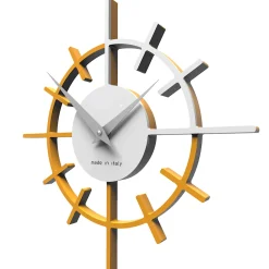 Orologi Da Parete Moderni-Selezionato da Mazzolaluce Orologio da parete moderno legno colore melone