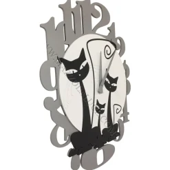 Orologi Da Parete Moderni-Selezionato da Mazzolaluce Orologio da parete moderno legno nero grigio
