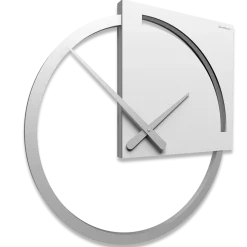 Orologi Da Parete Moderni-Selezionato da Mazzolaluce Orologio da parete moderno legno bianco grigio