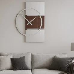 Orologi Da Parete Moderni-Selezionato da Mazzolaluce Orologio da parete moderno legno wenge rovere