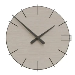 Orologi Da Parete Moderni-Selezionato da Mazzolaluce Orologio da parete moderno legno colore rovere decape