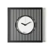 Orologi Da Parete Moderni-Selezionato da Mazzolaluce Orologio da parete moderno quadrato nero e avorio 35x35