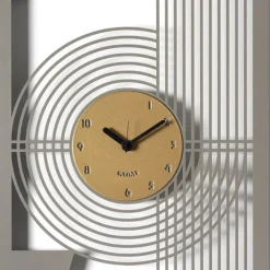 Orologi Da Parete Moderni-Selezionato da Mazzolaluce Orologio da parete moderno rettangolare fango oro
