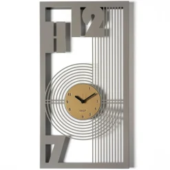 Orologi Da Parete Moderni-Selezionato da Mazzolaluce Orologio da parete moderno rettangolare fango oro