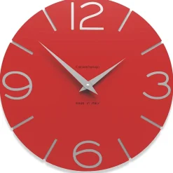 Orologi Da Parete Moderni-Selezionato da Mazzolaluce Orologio da parete moderno rosso rotondo