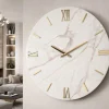 Orologi Da Parete Moderni-Selezionato da Mazzolaluce Orologio da parete moderno rotondo effetto marmio 40cm