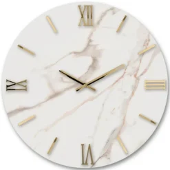 Orologi Da Parete Moderni-Selezionato da Mazzolaluce Orologio da parete moderno rotondo effetto marmio 40cm