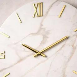 Orologi Da Parete Moderni-Selezionato da Mazzolaluce Orologio da parete moderno rotondo effetto marmio 40cm
